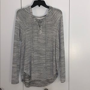 Long sleeve hoodie light weight